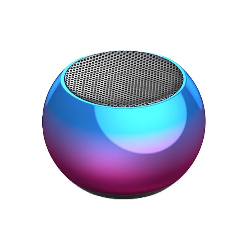 Mini Boost 4 Bluetooth Speaker 4D Mini Electroplating Round Steel Speaker - Multicolor - Pack of 1